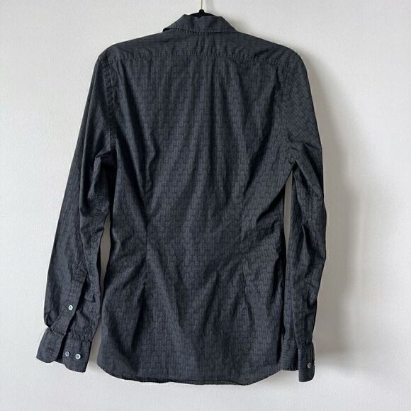 J Lindeberg Men's Dani Slim Fit Shirt Size S Blue Green Geometric Astronomical - Picture 7 of 7